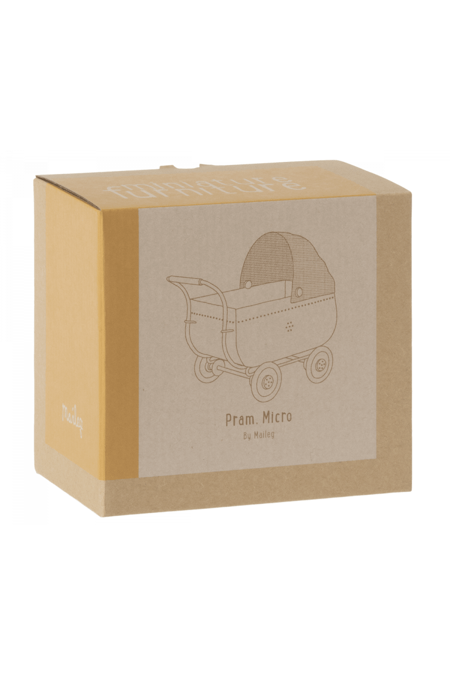 Pram, Micro - Yellow van Maileg | Kids Conceptstore Le Fanfare