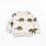 Printed fleece sweater - Dino van Play Up | Kids Conceptstore Le Fanfare
