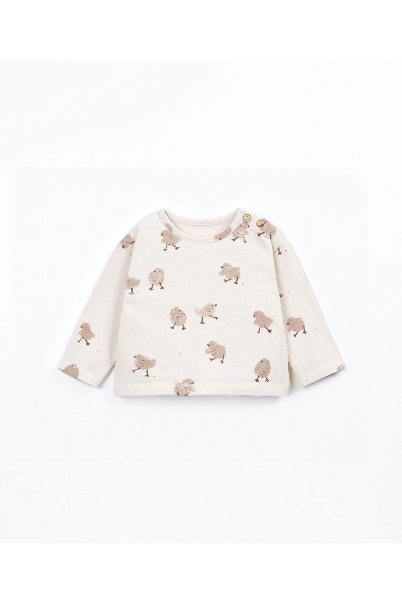 Printed jersey LS T-shirt - Chick skein van Play Up | Kids Conceptstore Le Fanfare