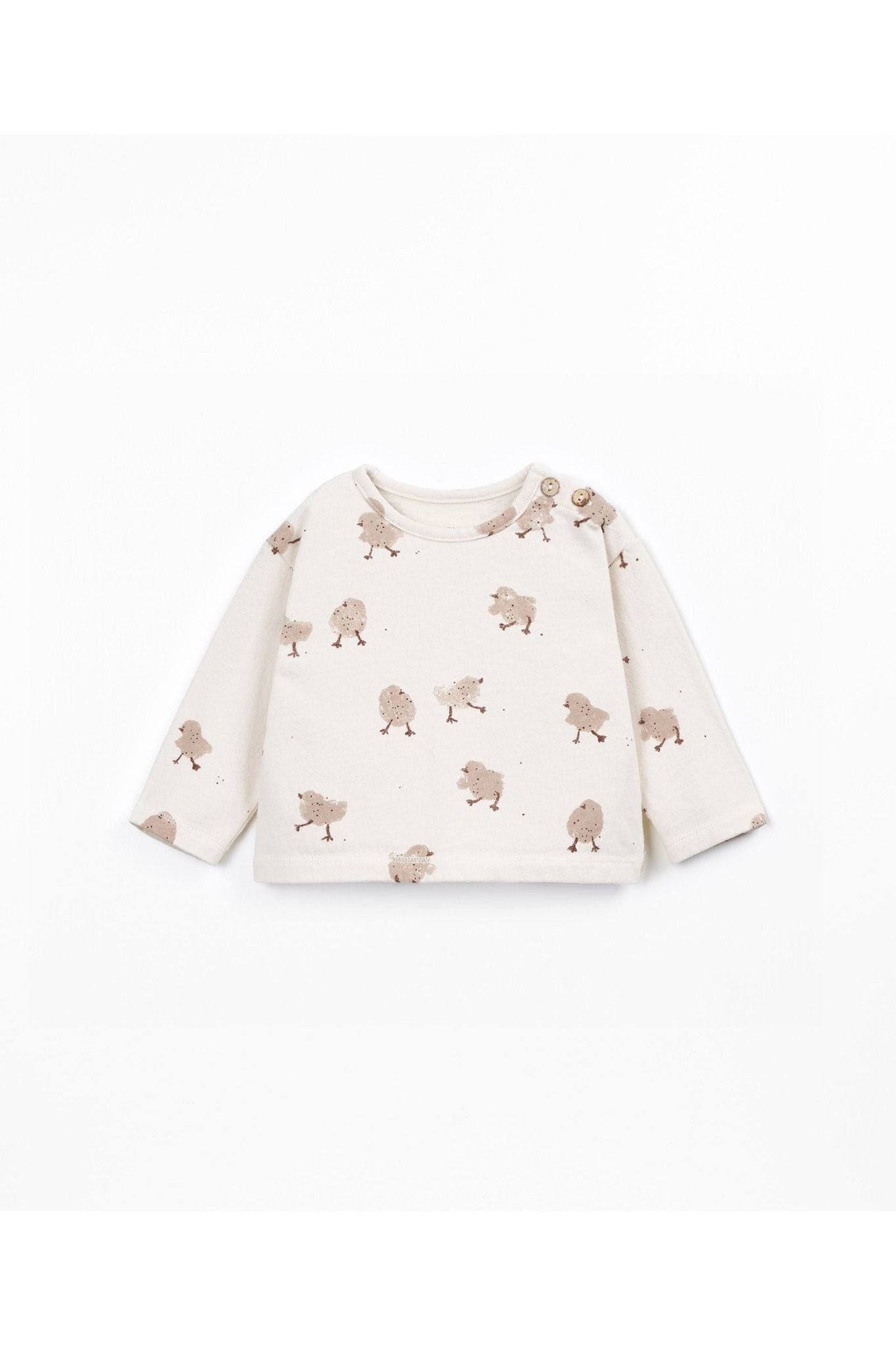 Printed jersey LS T-shirt - Chick skein van Play Up | Kids Conceptstore Le Fanfare
