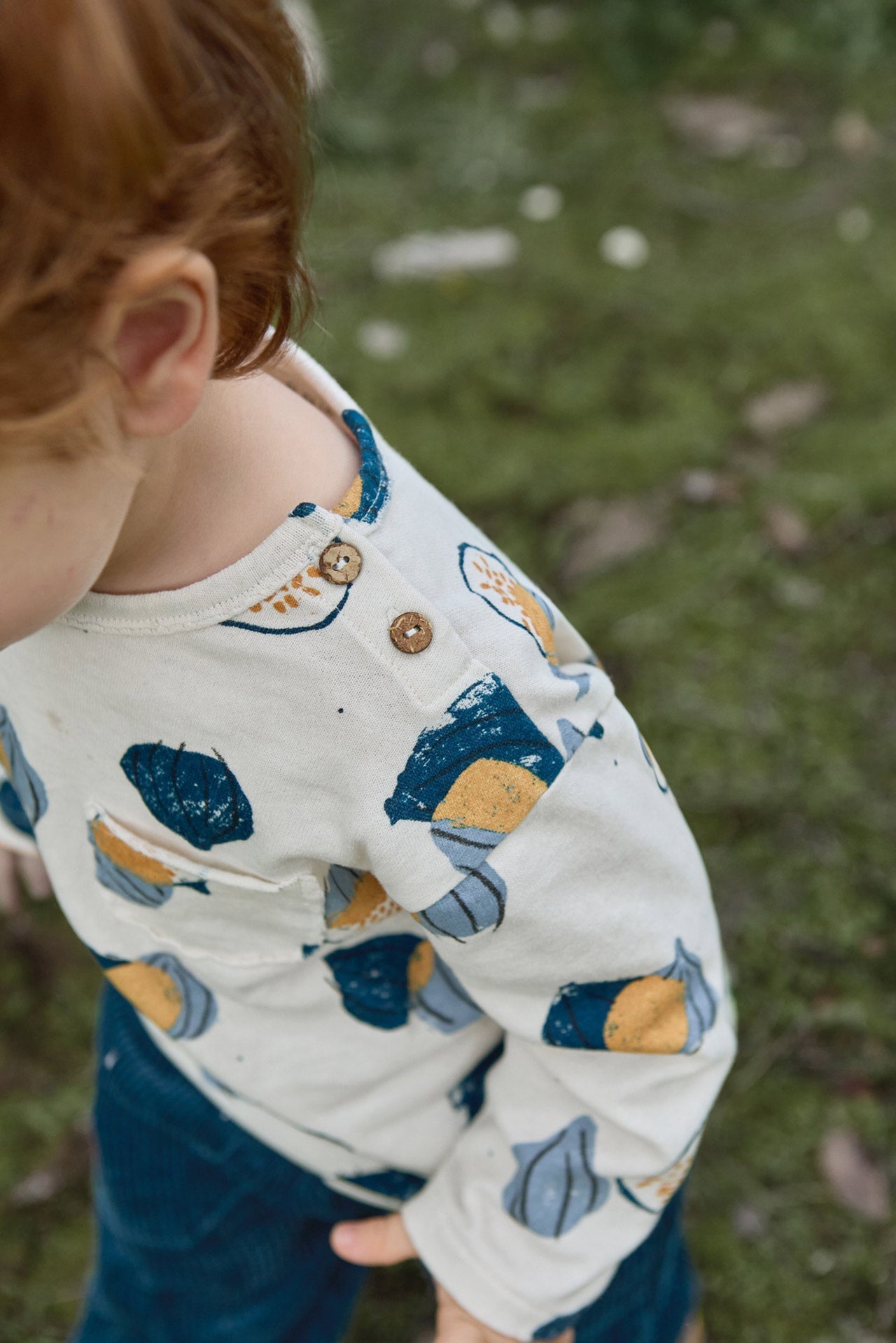 Printed jersey LS T-shirt figs - Sketches van Play Up | Kids Conceptstore Le Fanfare