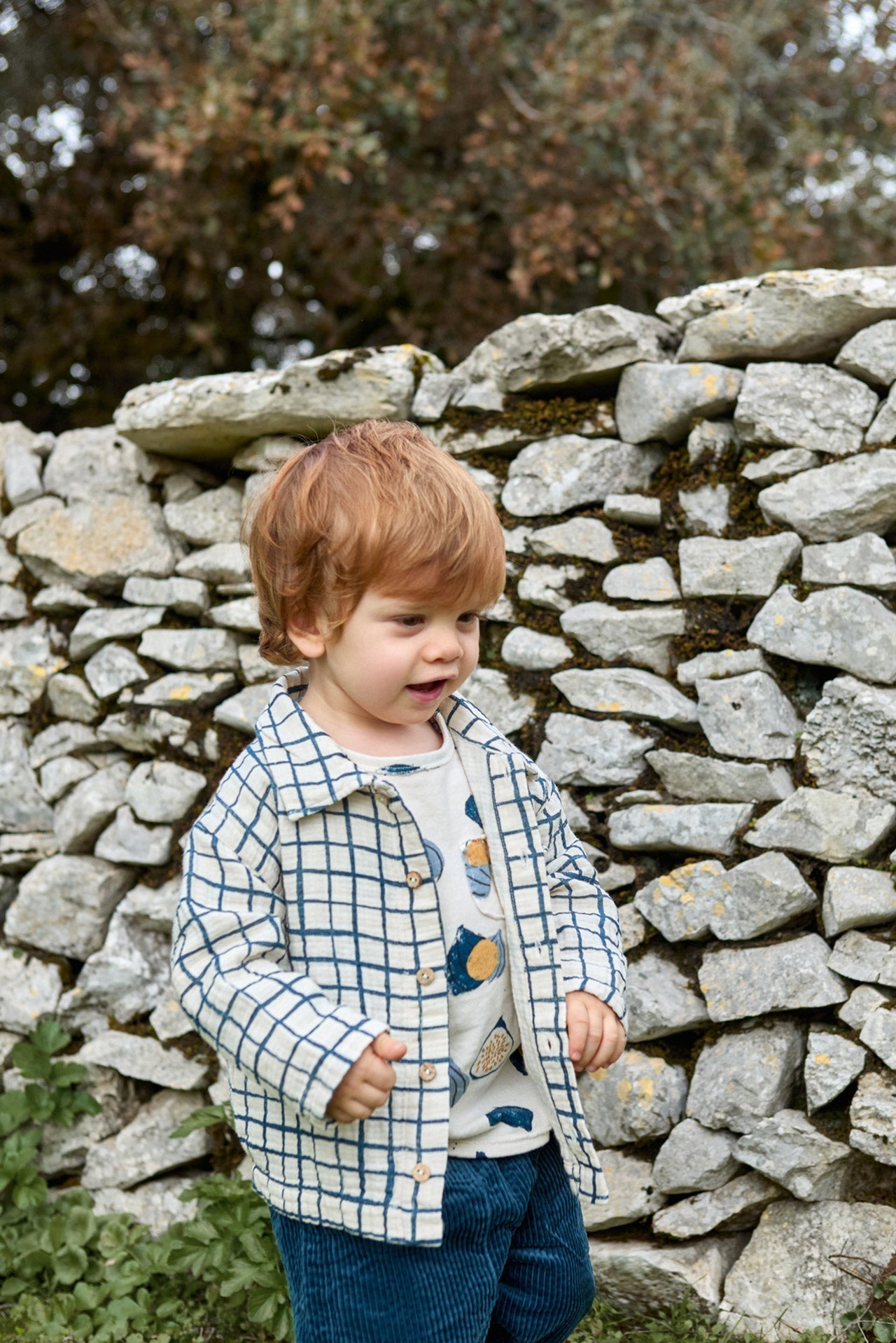 Printed jersey LS T-shirt figs - Sketches van Play Up | Kids Conceptstore Le Fanfare