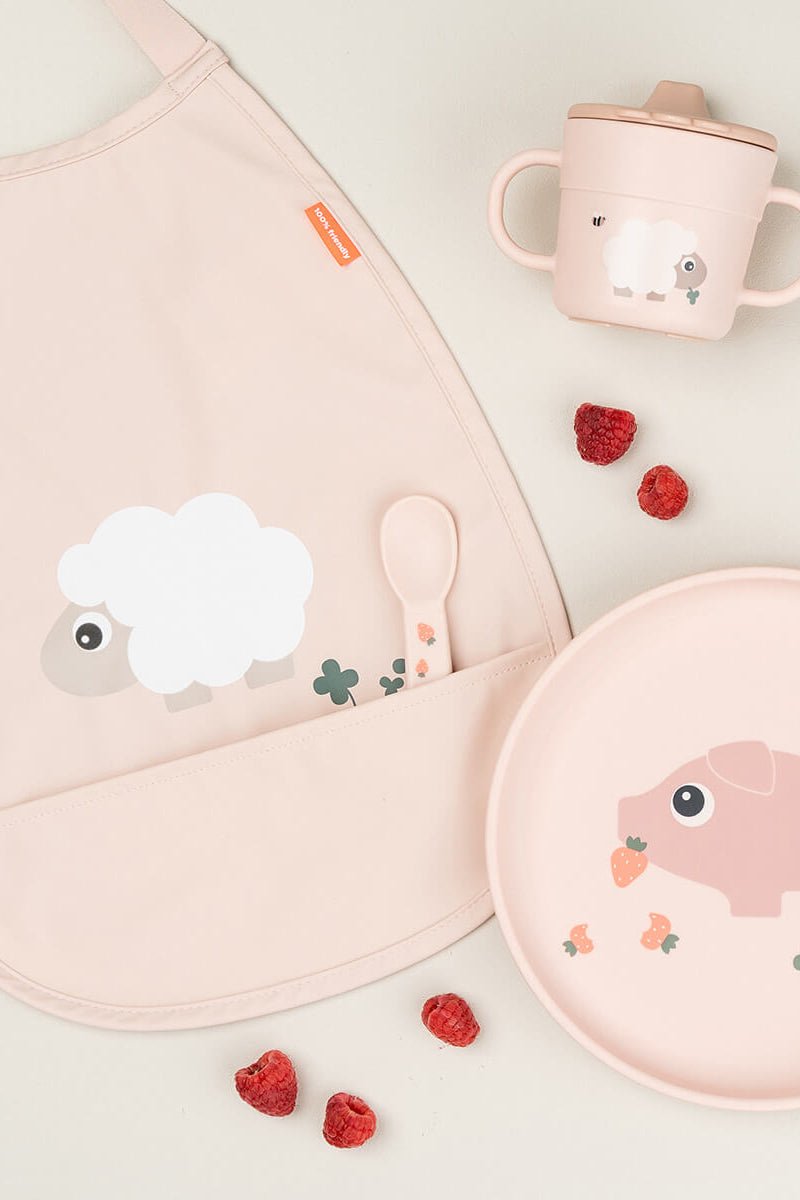 Pull-over bib | Tiny farm - Powder van Done by Deer | Kids Conceptstore Le Fanfare