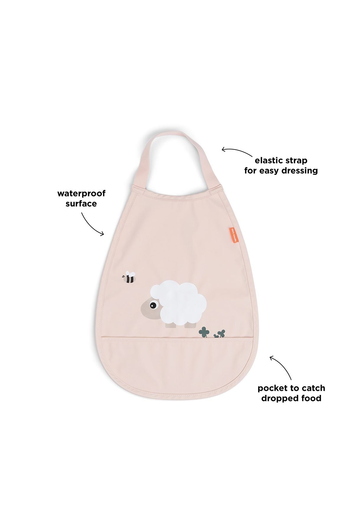 Pull-over bib | Tiny farm - Powder van Done by Deer | Kids Conceptstore Le Fanfare
