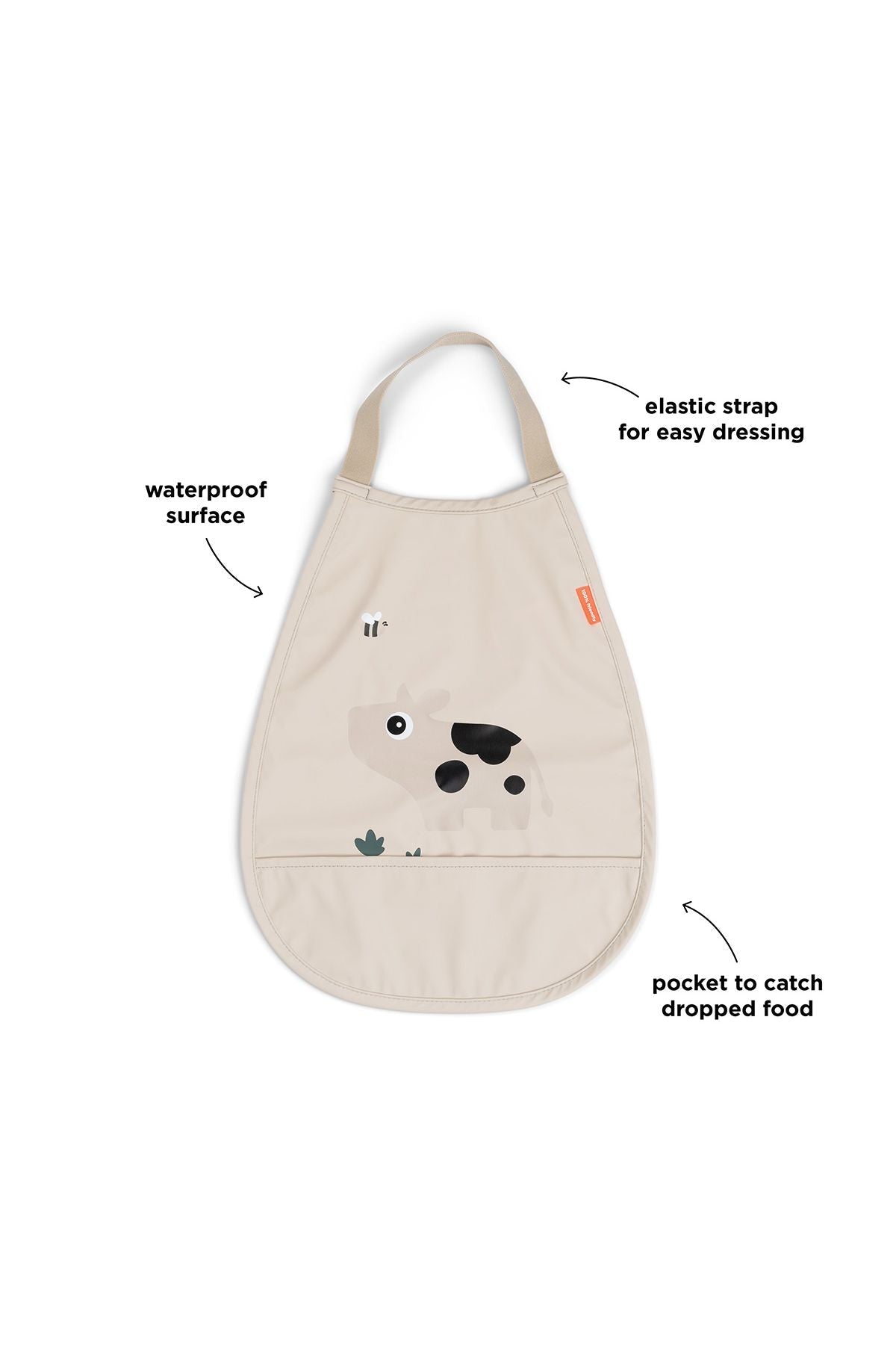 Pull-over bib | Tiny farm - Sand van Done by Deer | Kids Conceptstore Le Fanfare