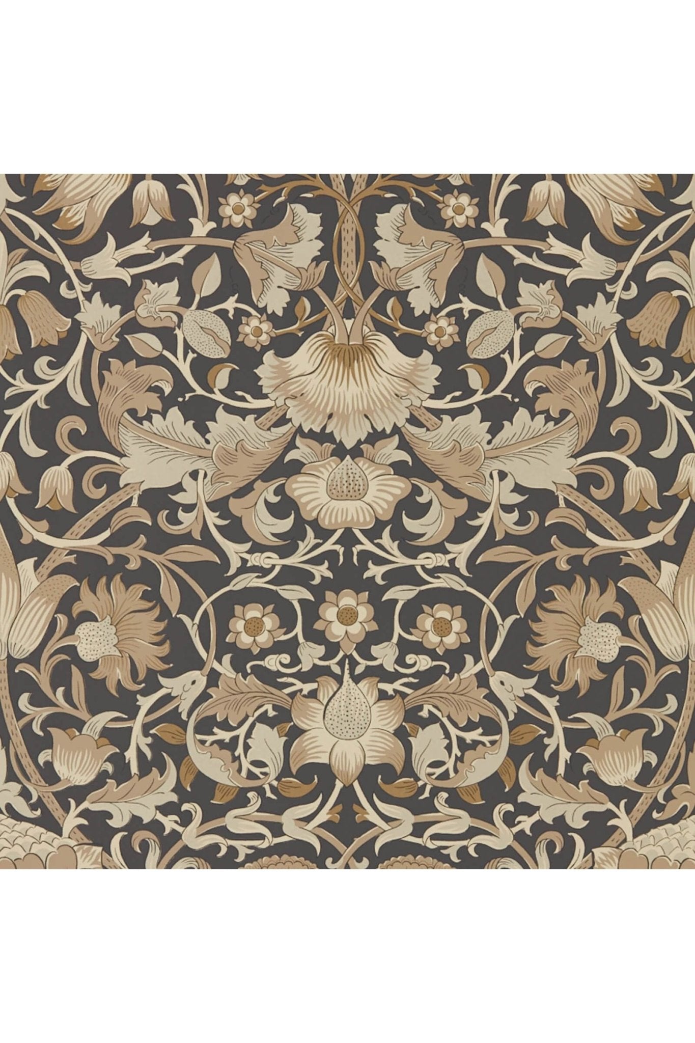 Pure Lodden Wallpaper - Charcoal/Gold van Morris & Co | Kids Conceptstore Le Fanfare