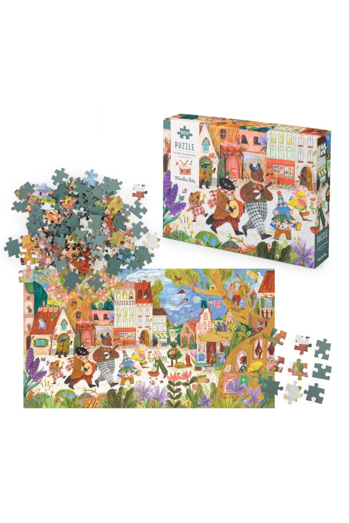 Puzzel (500 st) - Les Minouchkas van Moulin Roty | Kids Conceptstore Le Fanfare