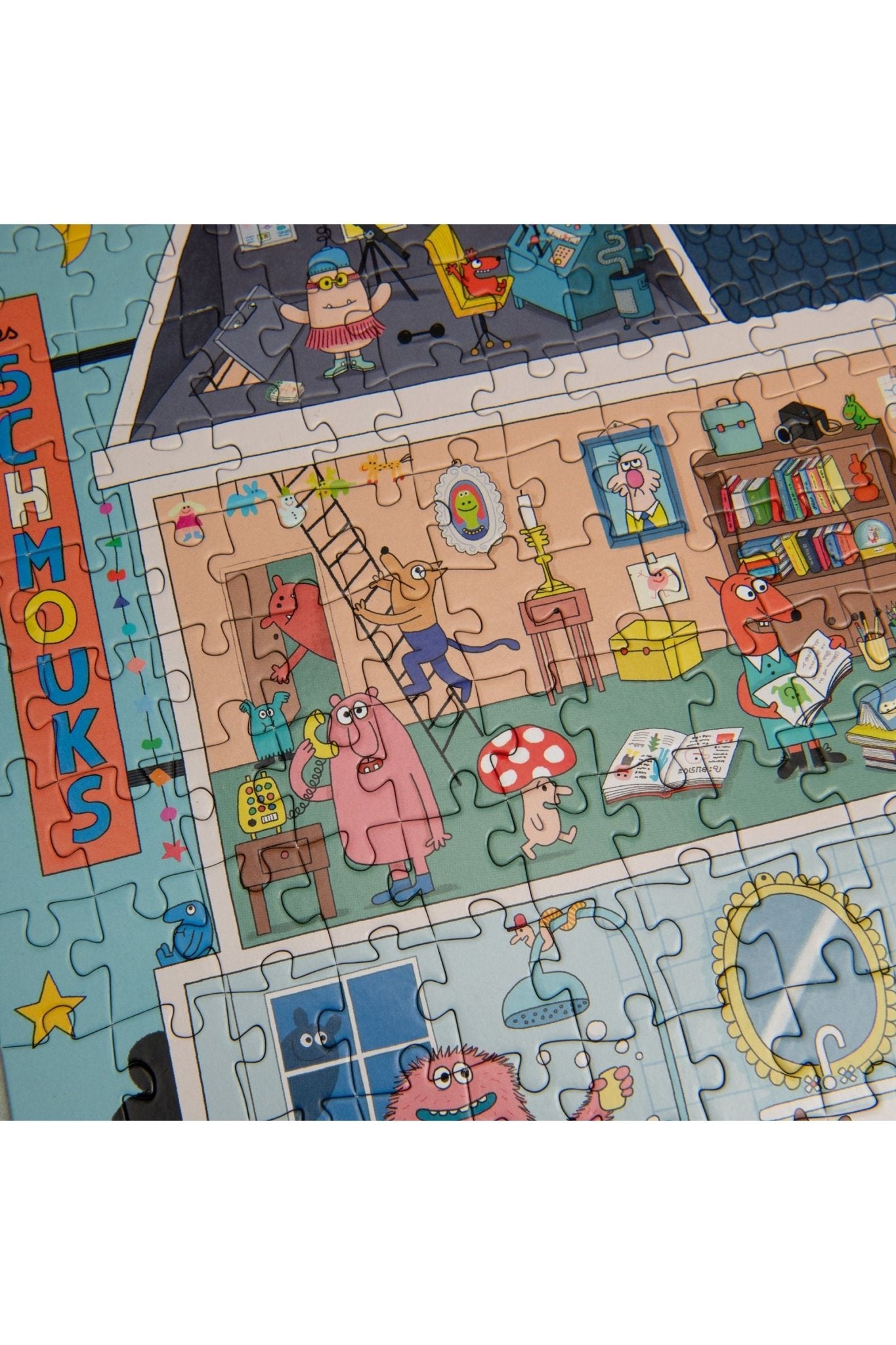 Puzzel Bij de Schmouks (500 st) - Les Schmouks van Moulin Roty | Kids Conceptstore Le Fanfare