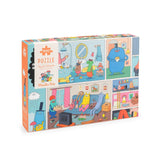Puzzel Bij de Schmouks (500 st) - Les Schmouks van Moulin Roty | Kids Conceptstore Le Fanfare