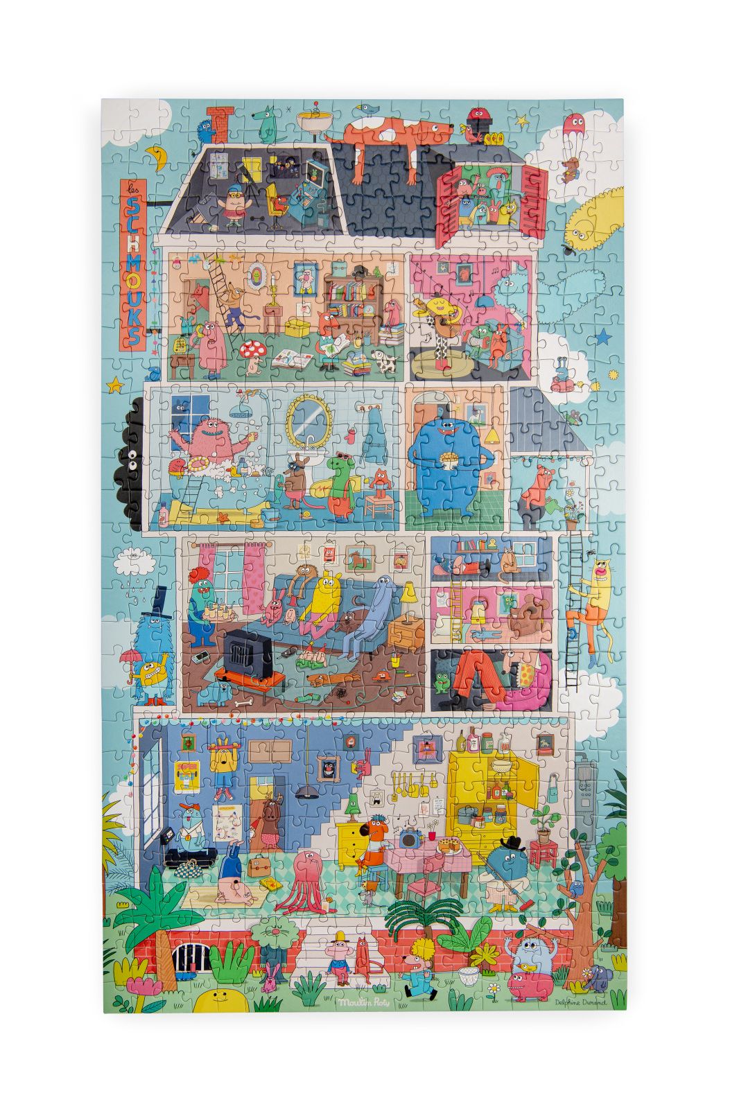 Puzzel Bij de Schmouks (500 st) - Les Schmouks van Moulin Roty | Kids Conceptstore Le Fanfare