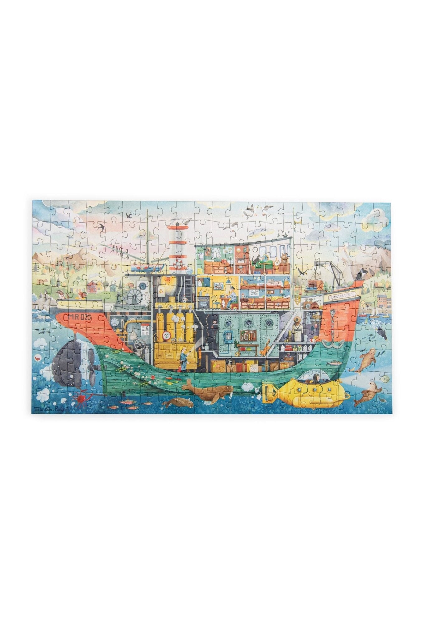 Puzzel de boot De ontdekker - Le Jardin du Moulin van Moulin Roty | Kids Conceptstore Le Fanfare