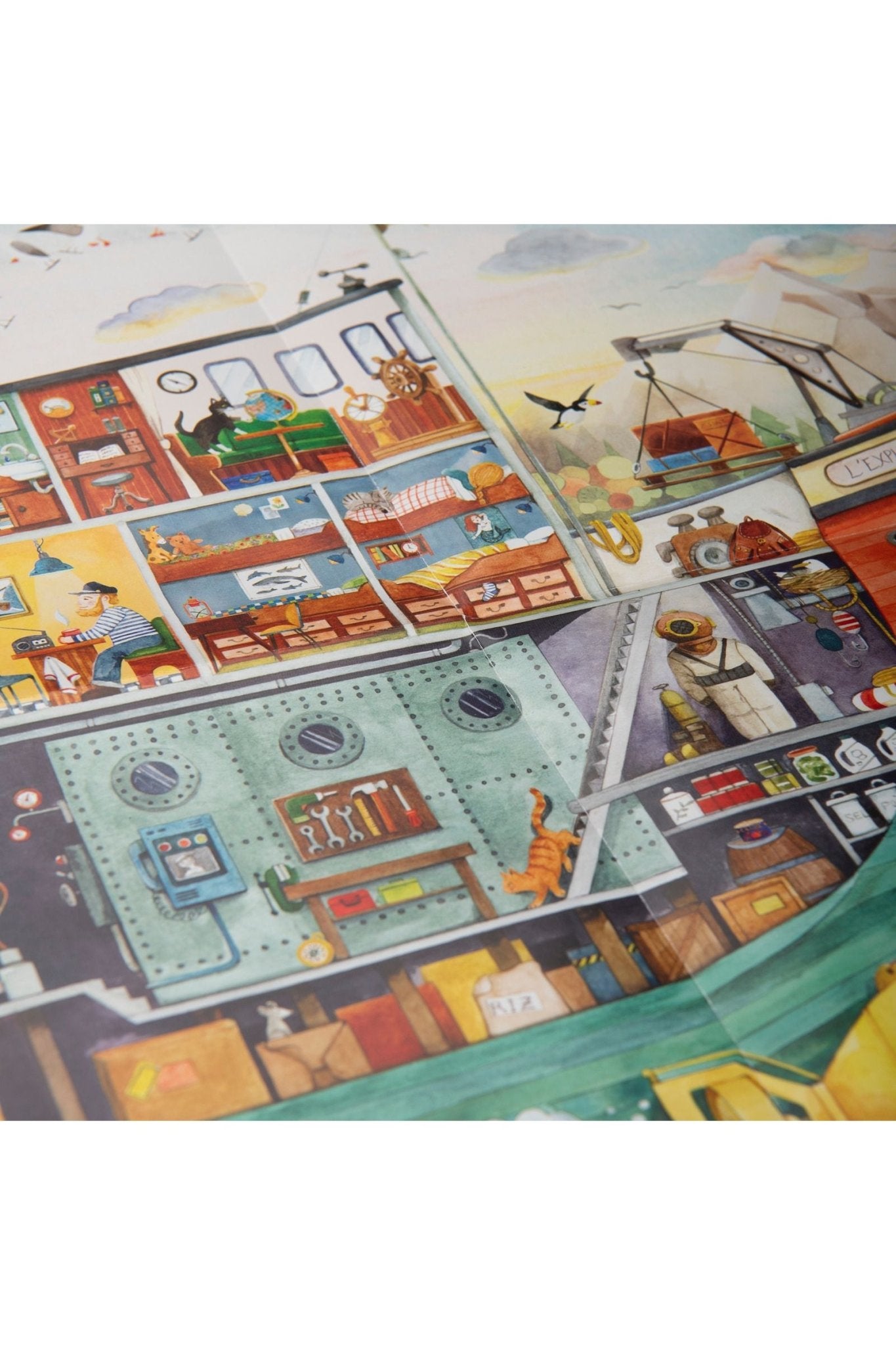 Puzzel de boot De ontdekker - Le Jardin du Moulin van Moulin Roty | Kids Conceptstore Le Fanfare