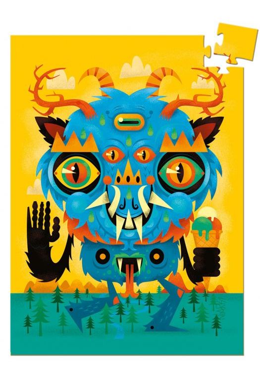 Puzzel The Monster 60 stukjes van Djeco | Kids Conceptstore Le Fanfare