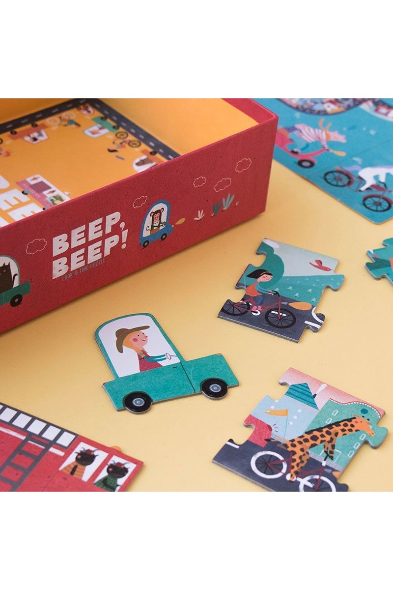 Puzzle - Beep beep! van Londji | Kids Conceptstore Le Fanfare