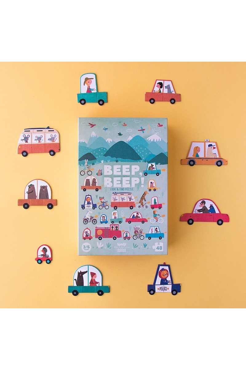 Puzzle - Beep beep! van Londji | Kids Conceptstore Le Fanfare