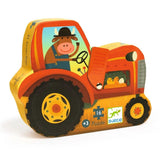 Puzzle silhouette - The tractor van Djeco | Kids Conceptstore Le Fanfare