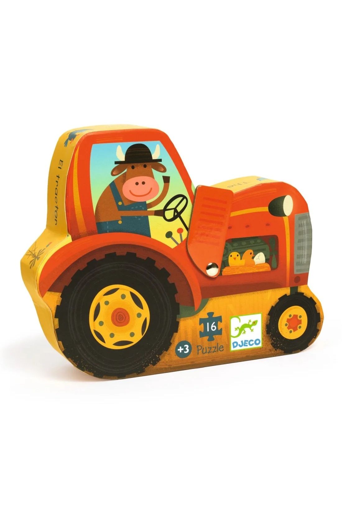Puzzle silhouette - The tractor van Djeco | Kids Conceptstore Le Fanfare
