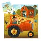 Puzzle silhouette - The tractor van Djeco | Kids Conceptstore Le Fanfare