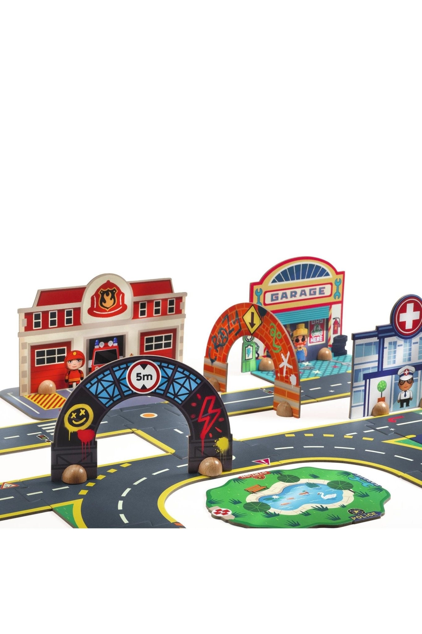 Puzzl'Up Giant - City - 33 pcs van Djeco | Kids Conceptstore Le Fanfare