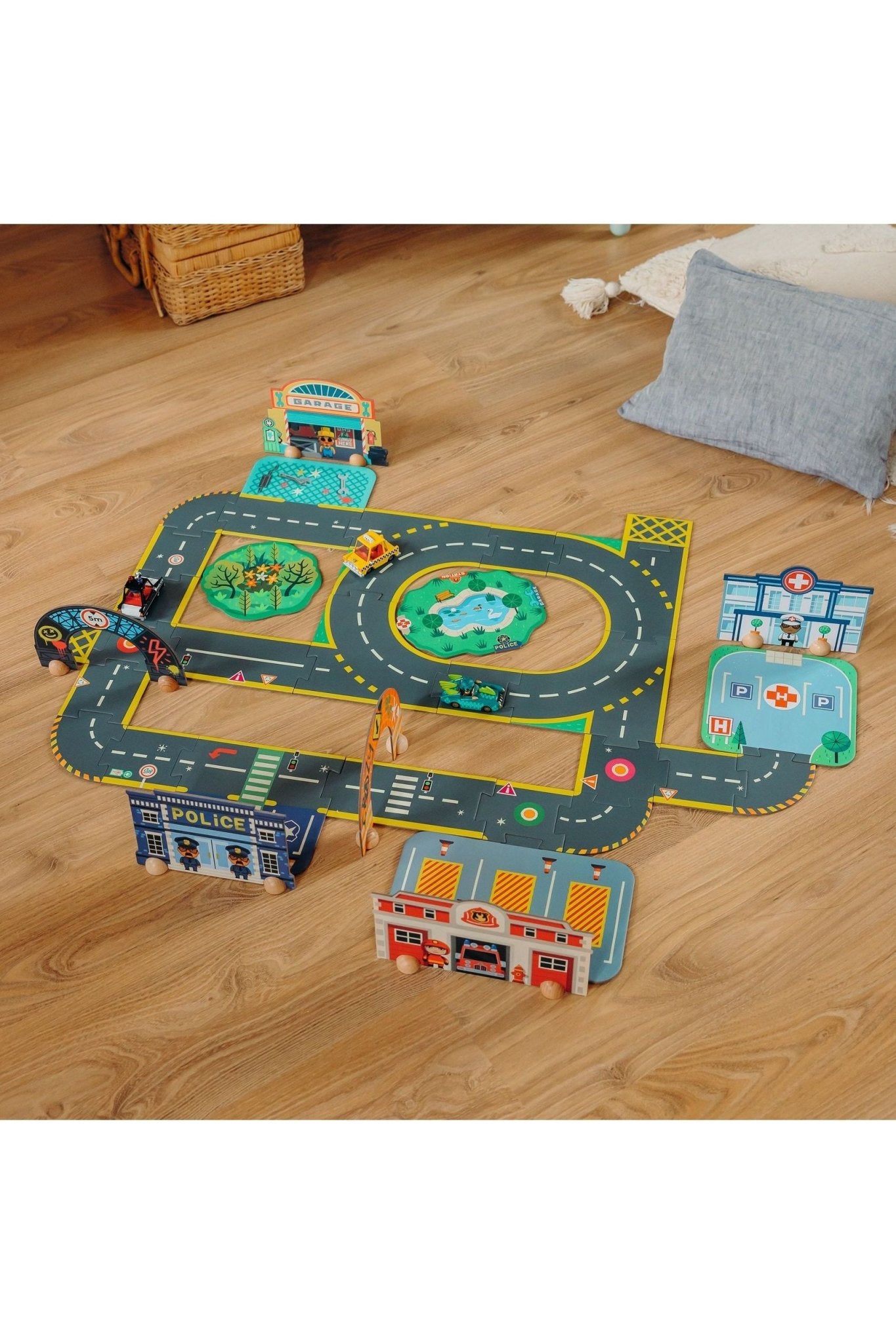 Puzzl'Up Giant - City - 33 pcs van Djeco | Kids Conceptstore Le Fanfare