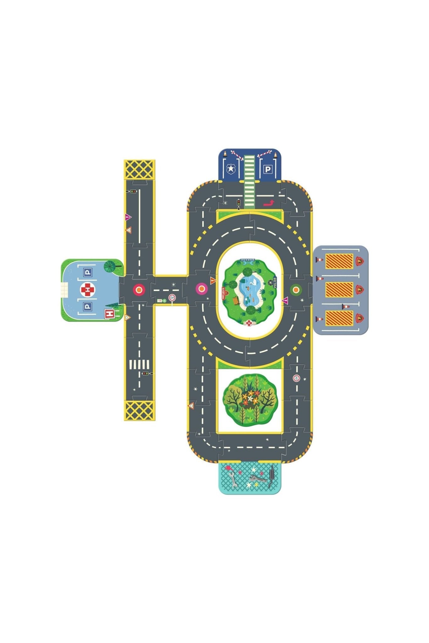 Puzzl'Up Giant - City - 33 pcs van Djeco | Kids Conceptstore Le Fanfare