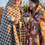 Quilt blanket with Check Me Out print van Rice | Kids Conceptstore Le Fanfare