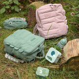 Quilted kids backpack Croco Green van Done by Deer | Kids Conceptstore Le Fanfare