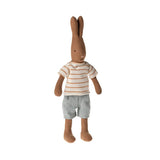 Rabbit Size 1, Chocolate Brown - Striped Blouse And Shorts van Maileg | Kids Conceptstore Le Fanfare