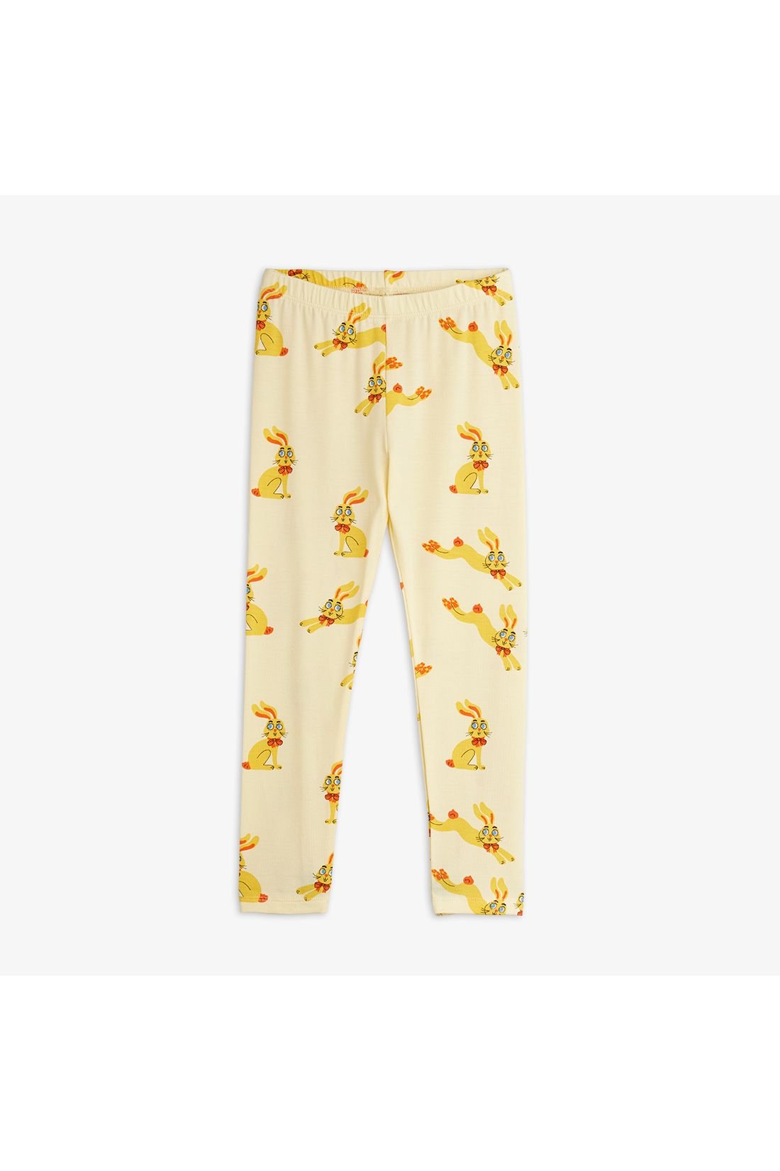 Rabbits aop leggings - Yellow van Mini Rodini | Kids Conceptstore Le Fanfare
