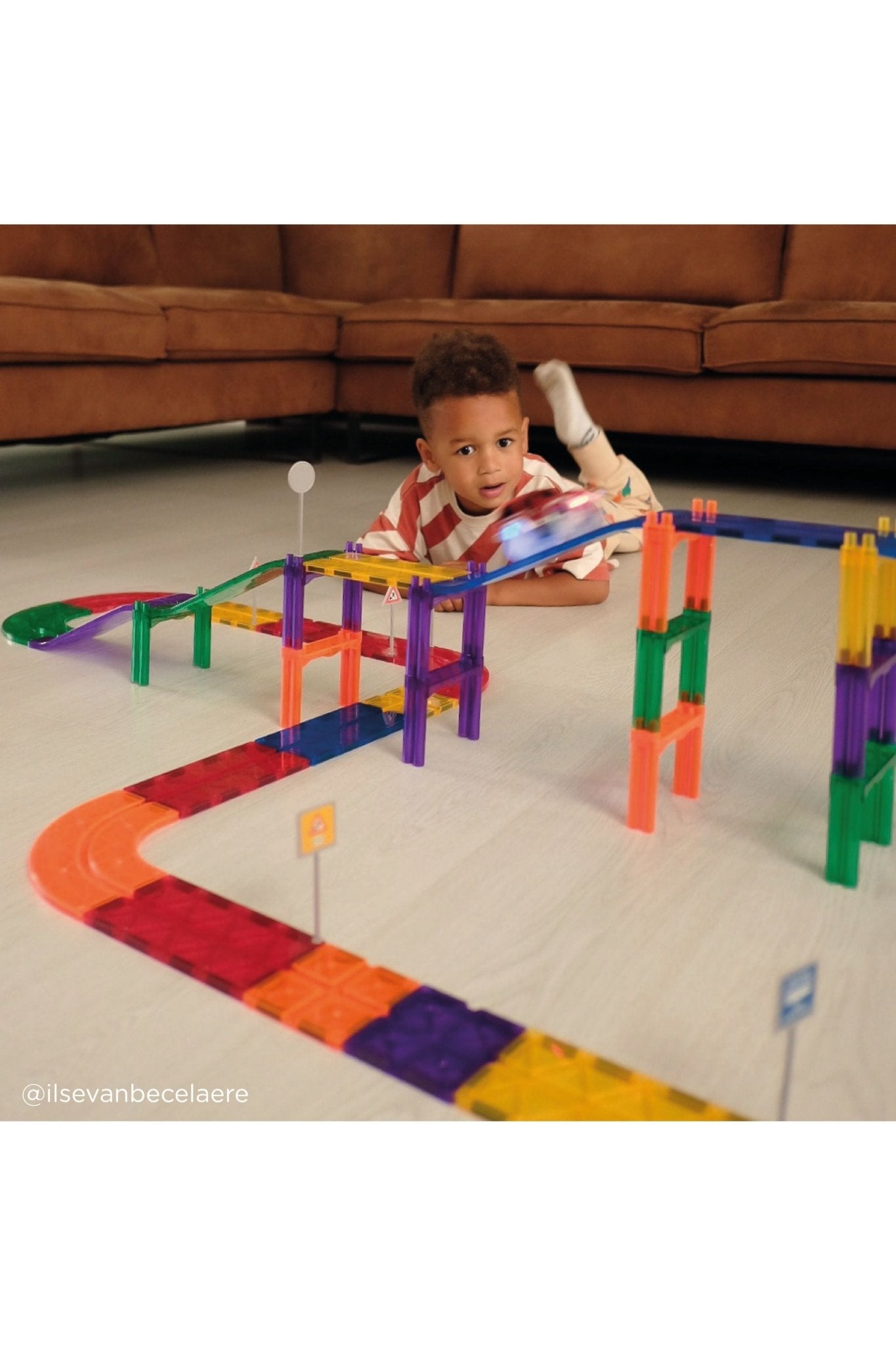 Race Track Add-on Curves Intense | 15 Stuks van Cleverclixx | Kids Conceptstore Le Fanfare