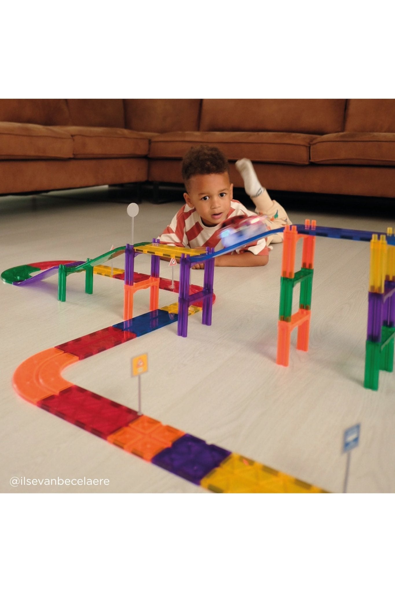 Race Track Add-on Curves Intense | 15 Stuks van Cleverclixx | Kids Conceptstore Le Fanfare