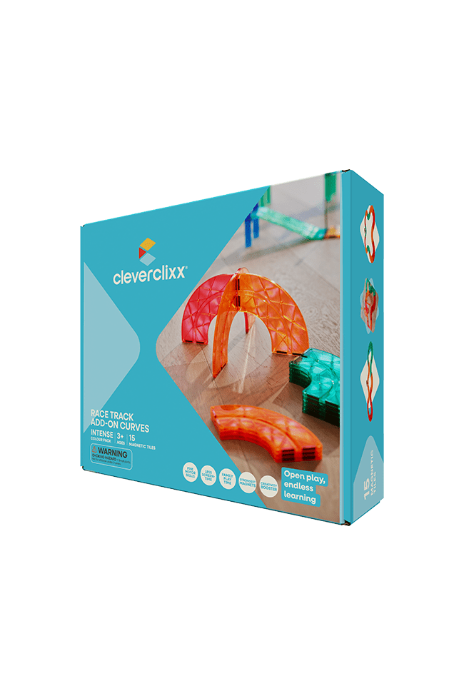 Race Track Add-on Curves Intense | 15 Stuks van Cleverclixx | Kids Conceptstore Le Fanfare