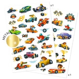 Raceauto’s - Tattoos van Djeco | Kids Conceptstore Le Fanfare