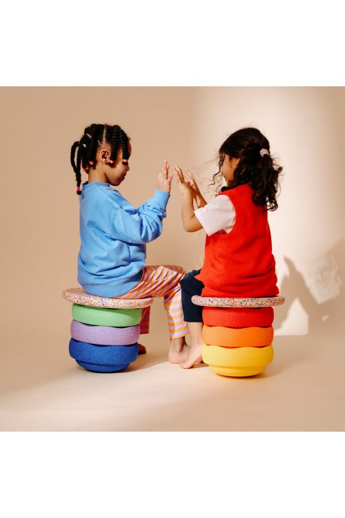 RAINBOW - Set Classic - 6+1 - Classic - Super Confetti van Stapelstein | Kids Conceptstore Le Fanfare