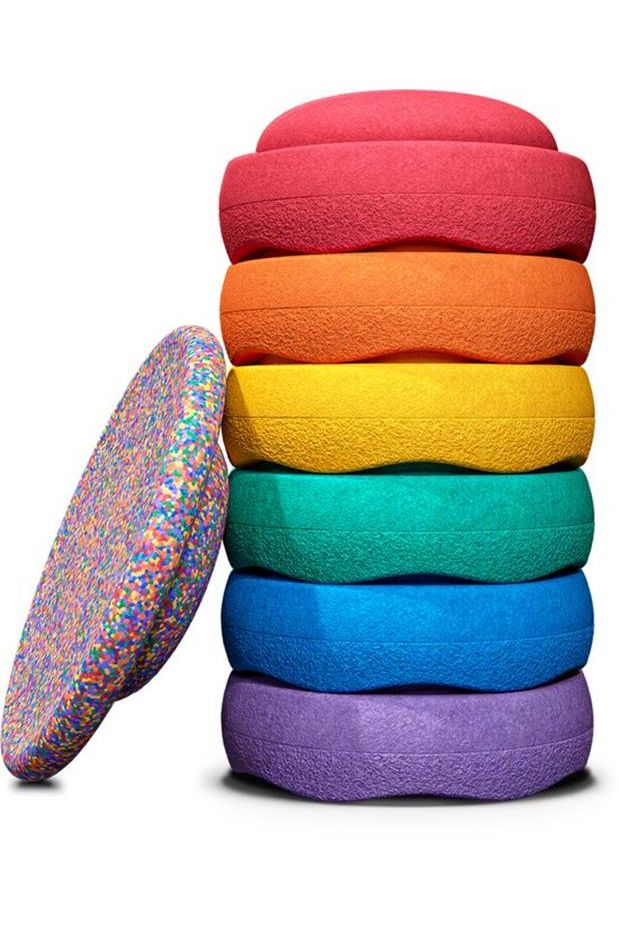 RAINBOW - Set Classic - 6+1 - Classic - Super Confetti van Stapelstein | Kids Conceptstore Le Fanfare
