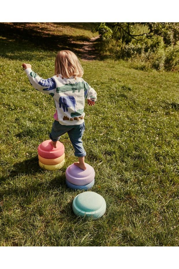 RAINBOW - Set Classic - 6+1 - Pastel - Super Confetti van Stapelstein | Kids Conceptstore Le Fanfare