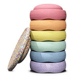 RAINBOW - Set Classic - 6+1 - Pastel - Super Confetti van Stapelstein | Kids Conceptstore Le Fanfare
