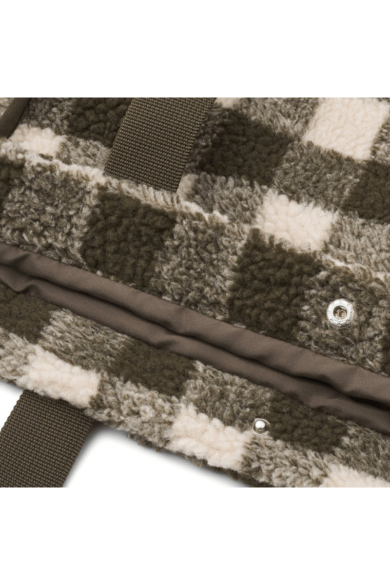 Reed Totebag - Check Army Brown / Dark Sandy van Liewood | Kids Conceptstore Le Fanfare