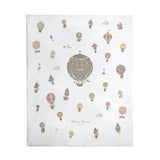 Reversible Quilt - Hot Air Ballon / Carousel Blue van Atelier Choux | Kids Conceptstore Le Fanfare