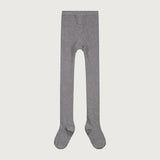 Ribbed Tights Grey Melange van Gray Label | Kids Conceptstore Le Fanfare