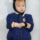 Ritzratz patch quilted puffer - Blue van Mini Rodini | Kids Conceptstore Le Fanfare