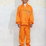 Ritzratz patch trousers - Orange van Mini Rodini | Kids Conceptstore Le Fanfare
