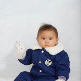 Ritzratz quilted baby overall - Blue van Mini Rodini | Kids Conceptstore Le Fanfare