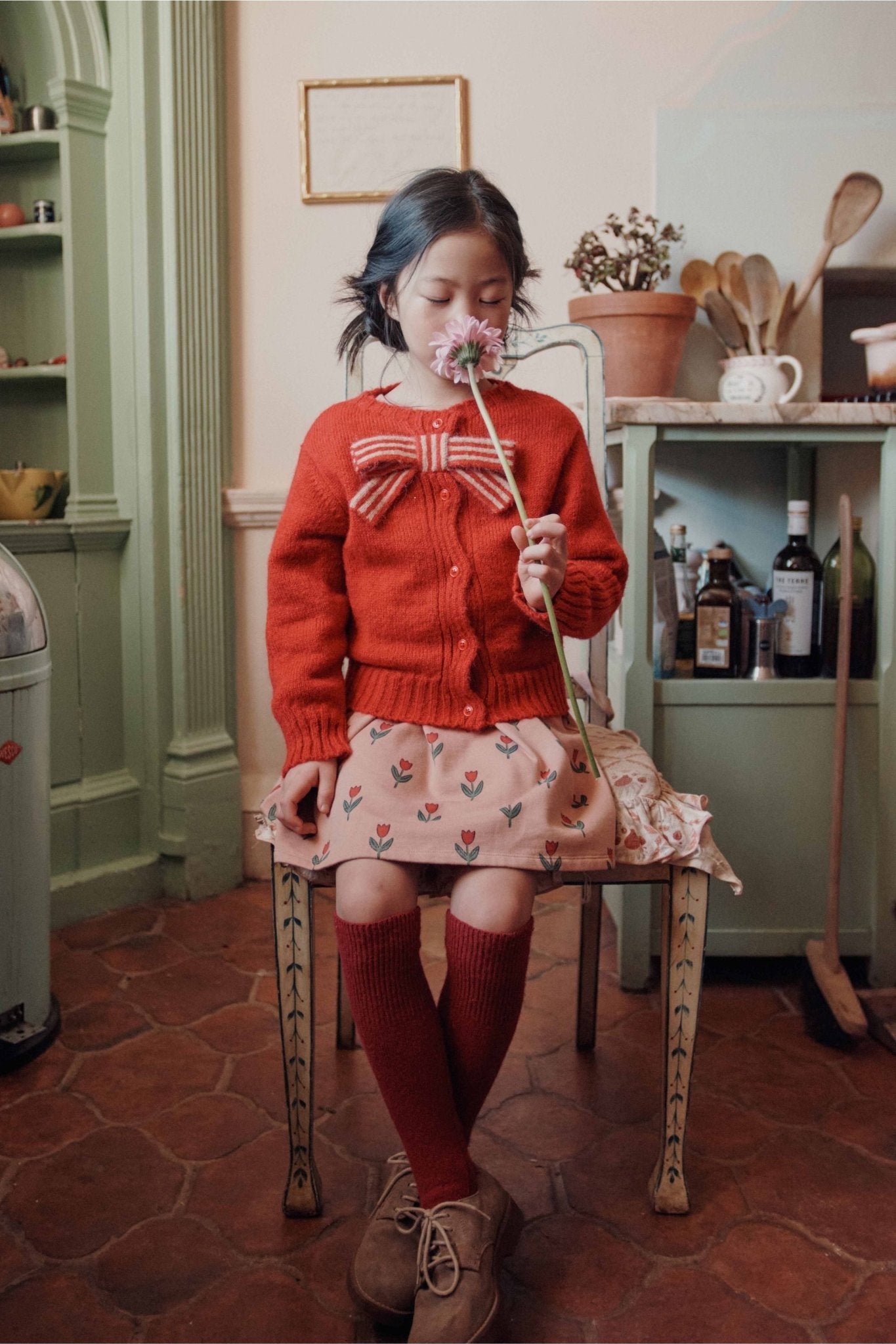 Robe molleton imprimee - Soliflore van Emile et Ida | Kids Conceptstore Le Fanfare