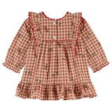 Robe vichy volant/broderie - Vichy broderie van Emile et Ida | Kids Conceptstore Le Fanfare