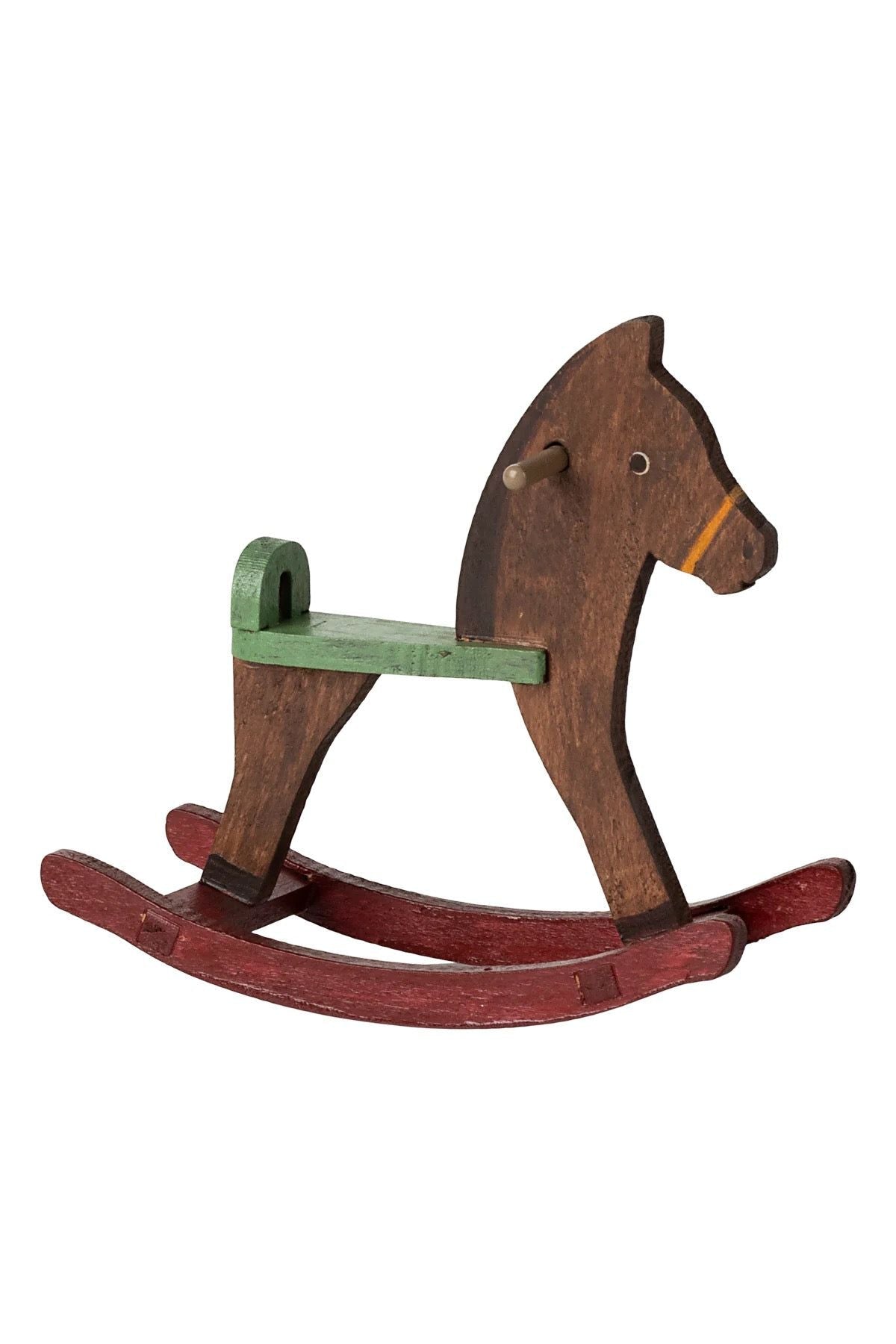 Rocking horse, Mouse - Dark brown van Maileg | Kids Conceptstore Le Fanfare