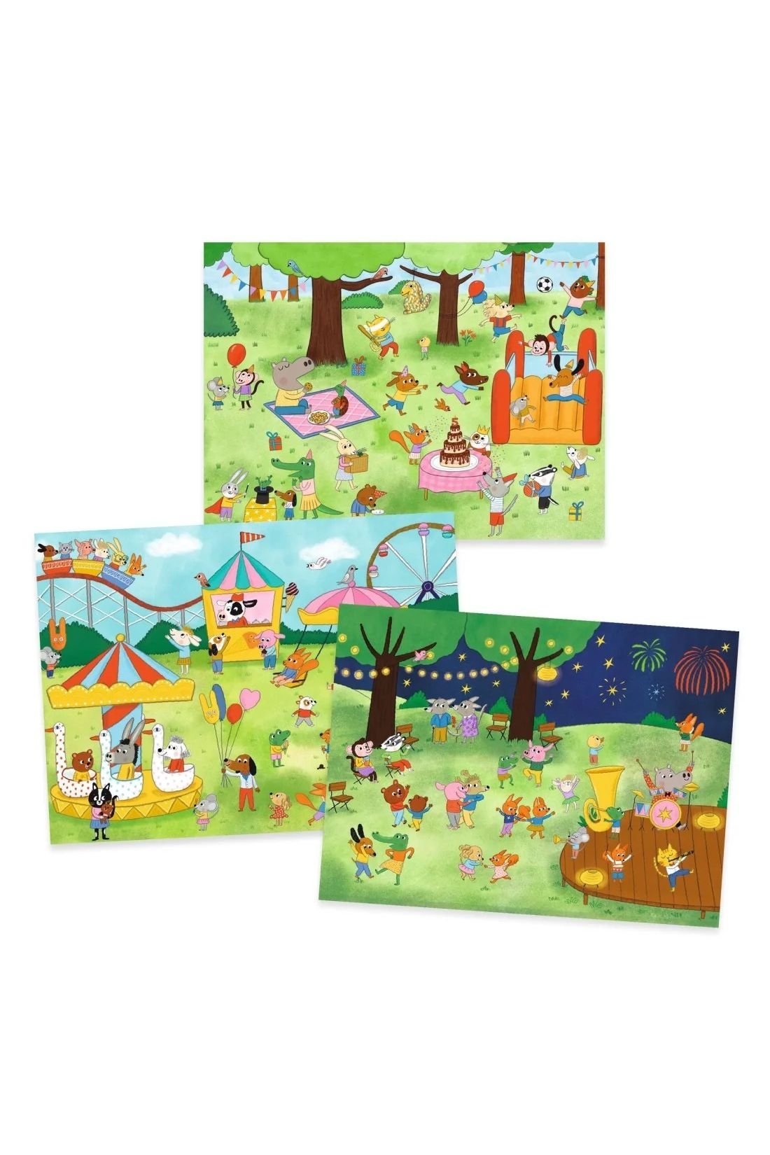 Rub-down transfers - Party time! van Djeco | Kids Conceptstore Le Fanfare