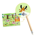 Rub-down transfers - Party time! van Djeco | Kids Conceptstore Le Fanfare
