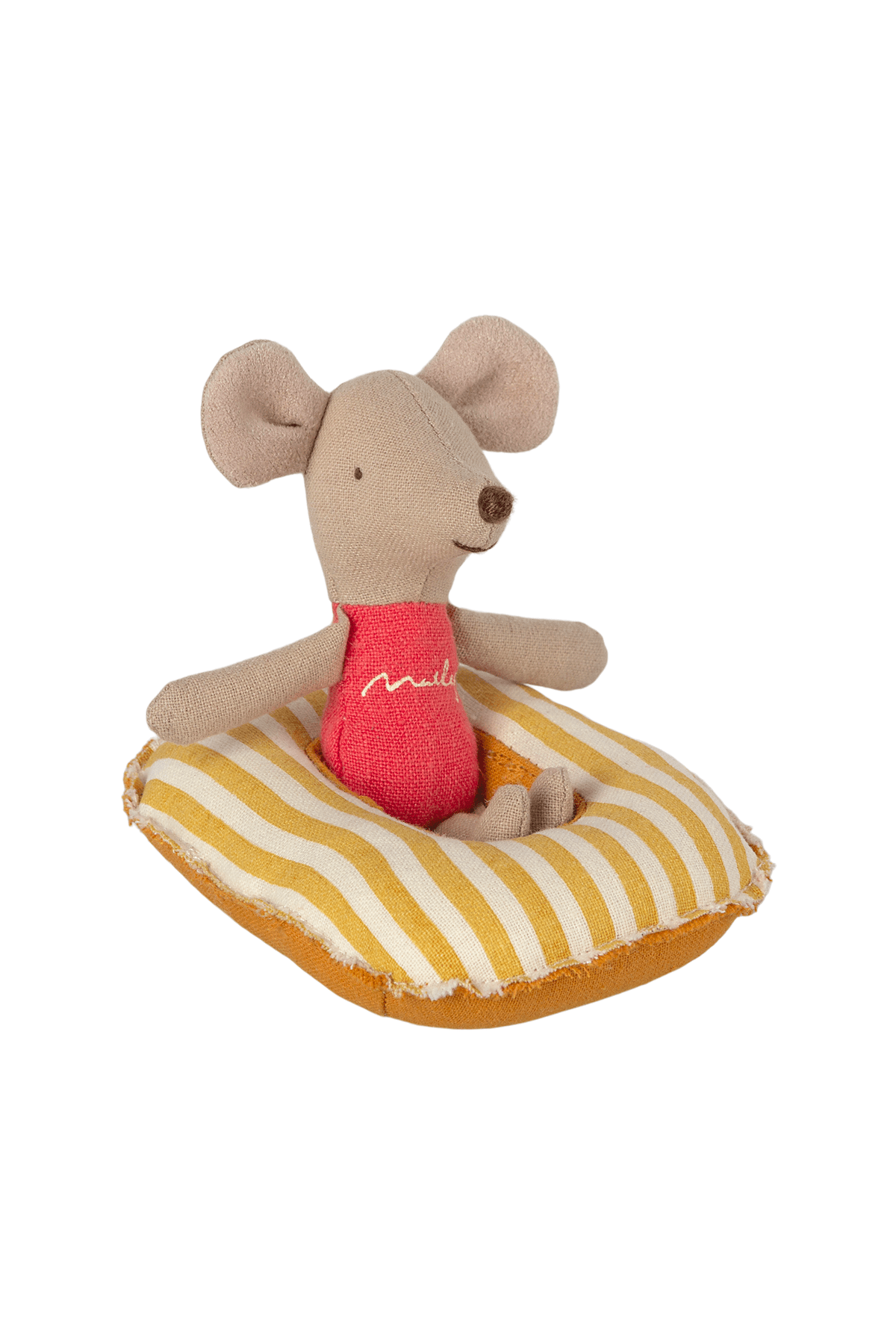 Rubber Boat. Small Mouse - Yellow Stripe van Maileg | Kids Conceptstore Le Fanfare