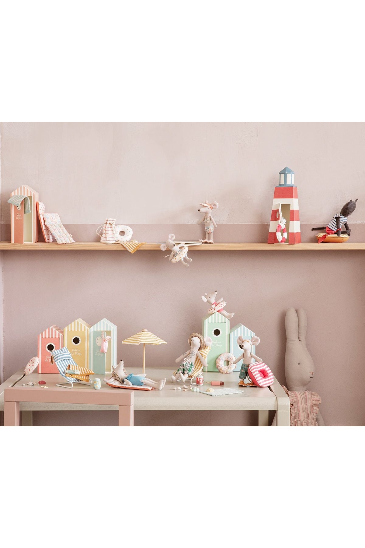 Rubber Boat. Small Mouse - Yellow Stripe van Maileg | Kids Conceptstore Le Fanfare